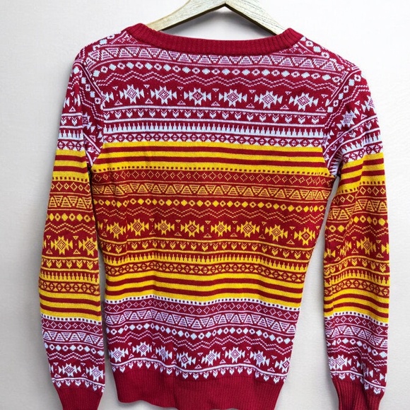 FOCO NBA Women's Big Logo Aztec V-Neck Sweater Cleveland Cavaliers - Size Medium - Picture 2 of 6